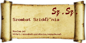 Szombat Szidónia névjegykártya